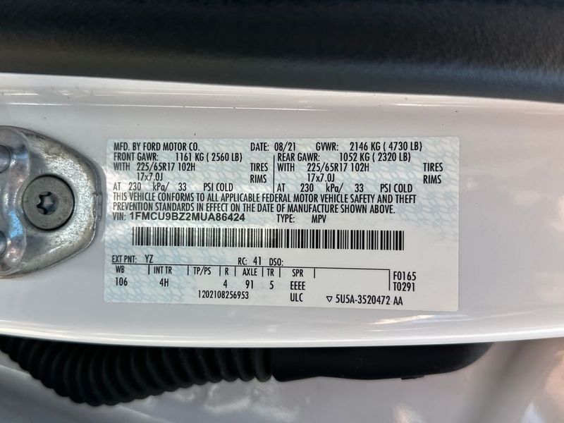 2021 Ford Escape SE Hybrid AWD - 23023339 - 21
