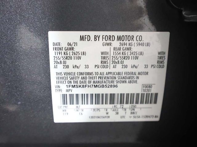 2021 Ford Explorer Limited 4WD - 22545134 - 60