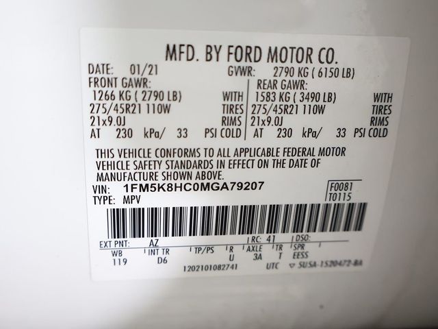 2021 Ford Explorer Platinum 4WD - 23031285 - 63