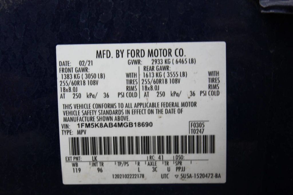 2021 Ford Explorer Police Interceptor Utility AWD 4dr SUV - 22922644 - 25