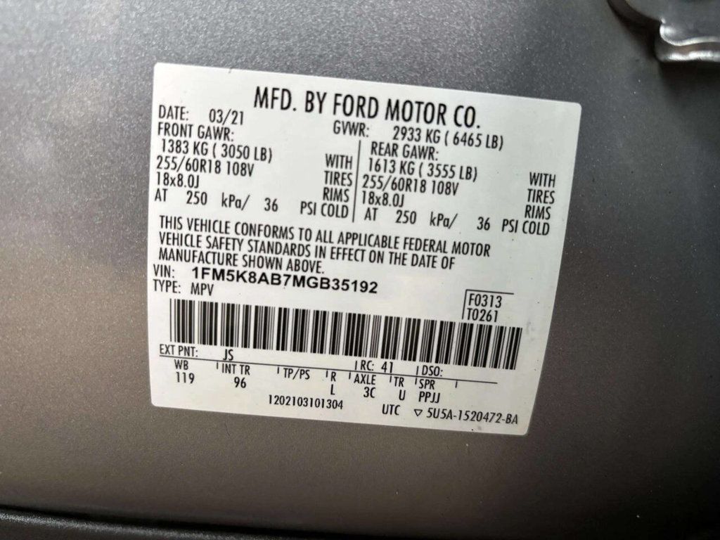 2021 Ford Explorer Police Interceptor Utility AWD 4dr SUV - 23005202 - 33