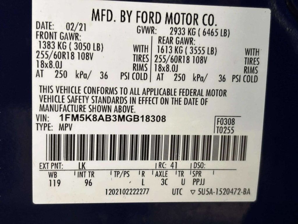 2021 Ford Explorer Police Interceptor Utility AWD 4dr SUV - 23046826 - 32