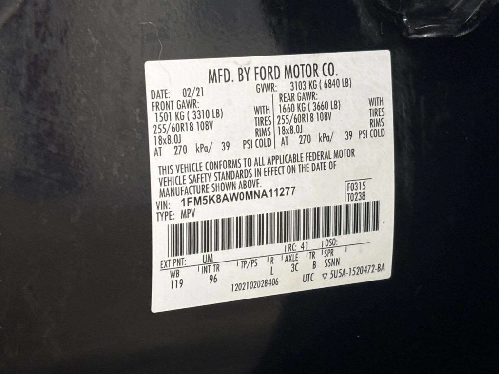 2021 Ford Explorer Hybrid Police Interceptor Utility AWD 4dr SUV - 23001750 - 30