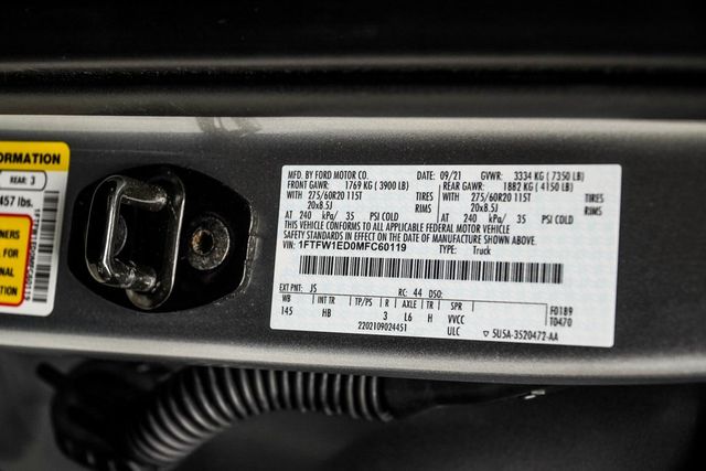 2021 Ford F-150 Lariat - 22983933 - 43