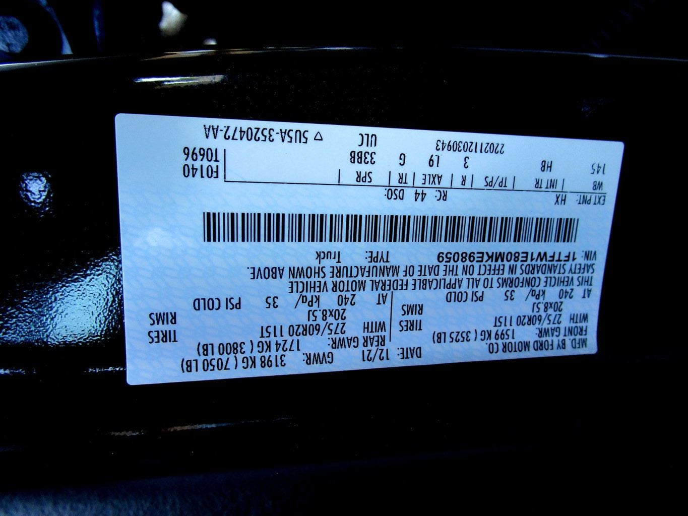 2021 Ford F-150 LARIAT 4WD SuperCrew 5.5' Box - 23030163 - 43