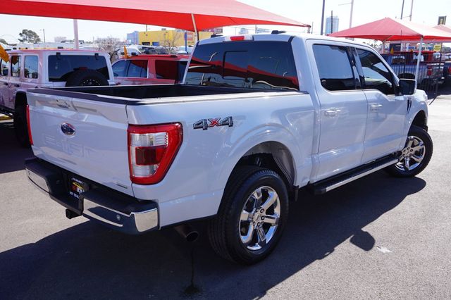 2021 Ford F-150 LARIAT, 4X4, PREMIUM WHEELS, RUNNING BOARDS, LEATHER SEATS - 22979392 - 5