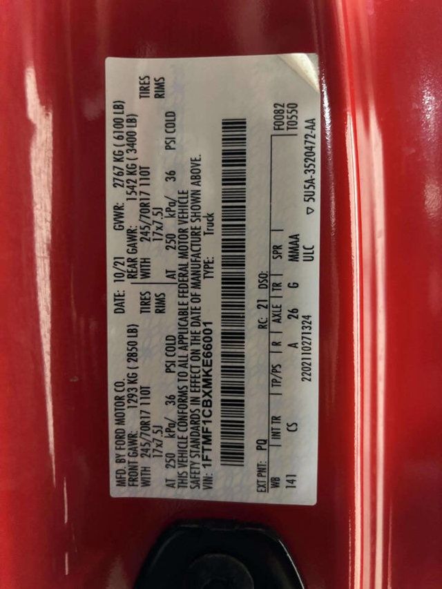 2021 Ford F-150 XL 4x2 2dr Regular Cab 8 ft. LB - 22964301 - 31