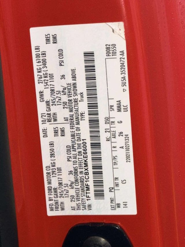 2021 Ford F-150 XL 4x2 2dr Regular Cab 8 ft. LB - 23008668 - 11