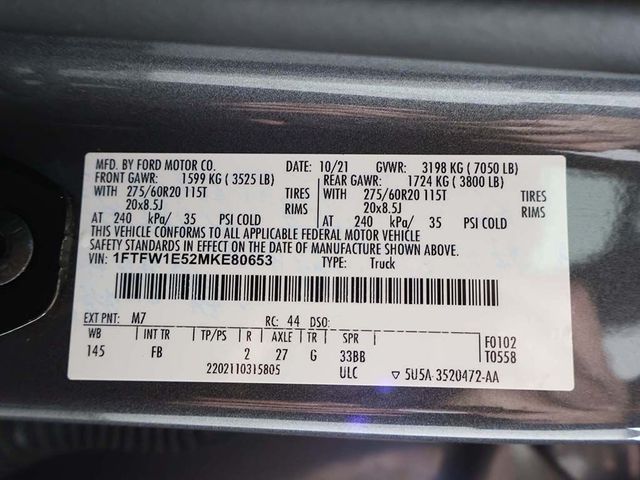2021 Ford F-150 XLT - 23028857 - 53