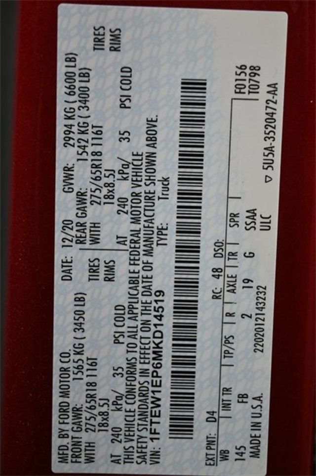 2021 Ford F-150 XLT 4WD SuperCrew 5.5' Box - 22924892 - 7