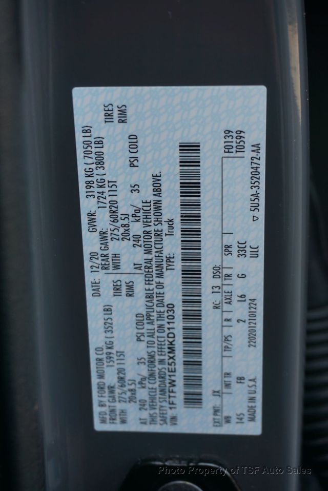 2021 Ford F-150 XLT 4WD SuperCrew 5.5' Box CARPLAY NAVI 360 CAMERAS 20" WHEELS  - 23004231 - 49