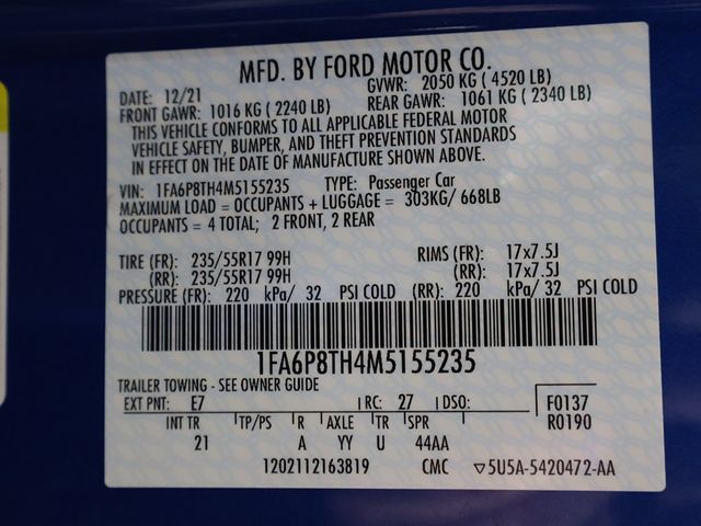2021 Ford Mustang EcoBoost Fastback - 22950442 - 40