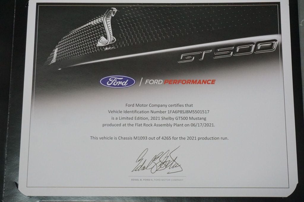 2021 Ford Mustang *Golden Ticket* *$106k+MSRP* *Carbon Track Pkg* *Painted Stripe* - 22957222 - 87