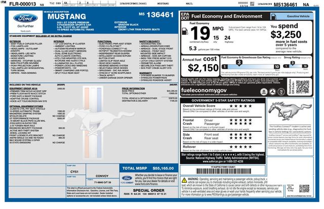 2021 Ford Mustang GT Premium Fastback ROUSH Edition GT Performance Package - 22989342 - 11
