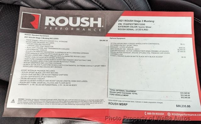 2021 Ford Mustang Roush Stage 3 Coupe - 22009961 - 98