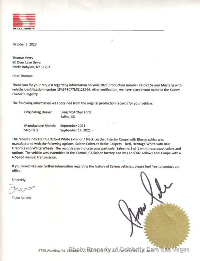 2021 Ford Mustang SALEEN 302 Yellow Label - 22932074 - 8