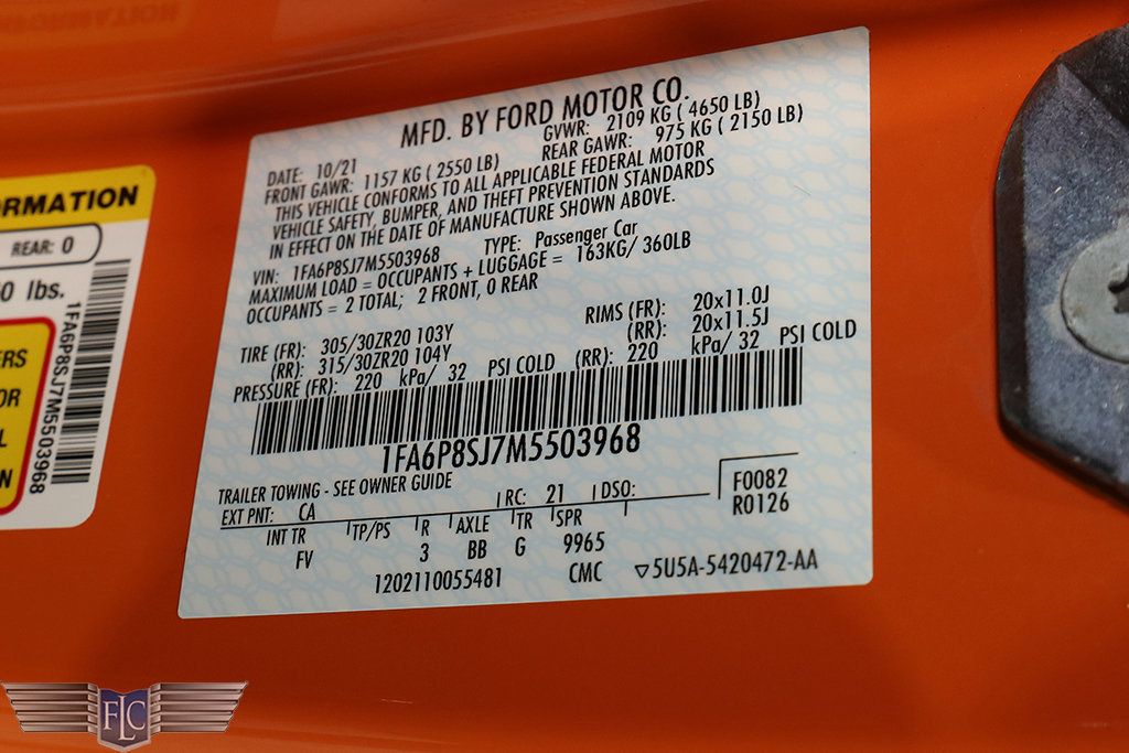 2021 Ford Mustang Shelby GT500 Fastback - 22971397 - 44