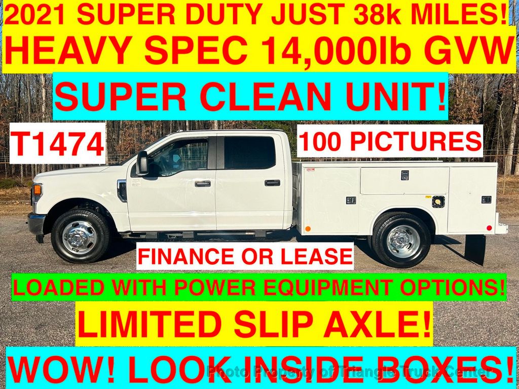 2021 Ford SUPER DUTY CREW UTILITY HEAVY SPEC JUST 38k MILES! 14,000 GVW! LOADED WITH POWER EQUIPMENT! - 22230877 - 0