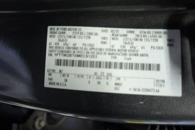 2021 Ford Super Duty F-250 SRW  F250 LARIAT 6.7L POWERSTROKE DIESEL 4X4 CREW CAB - 22973668 - 58