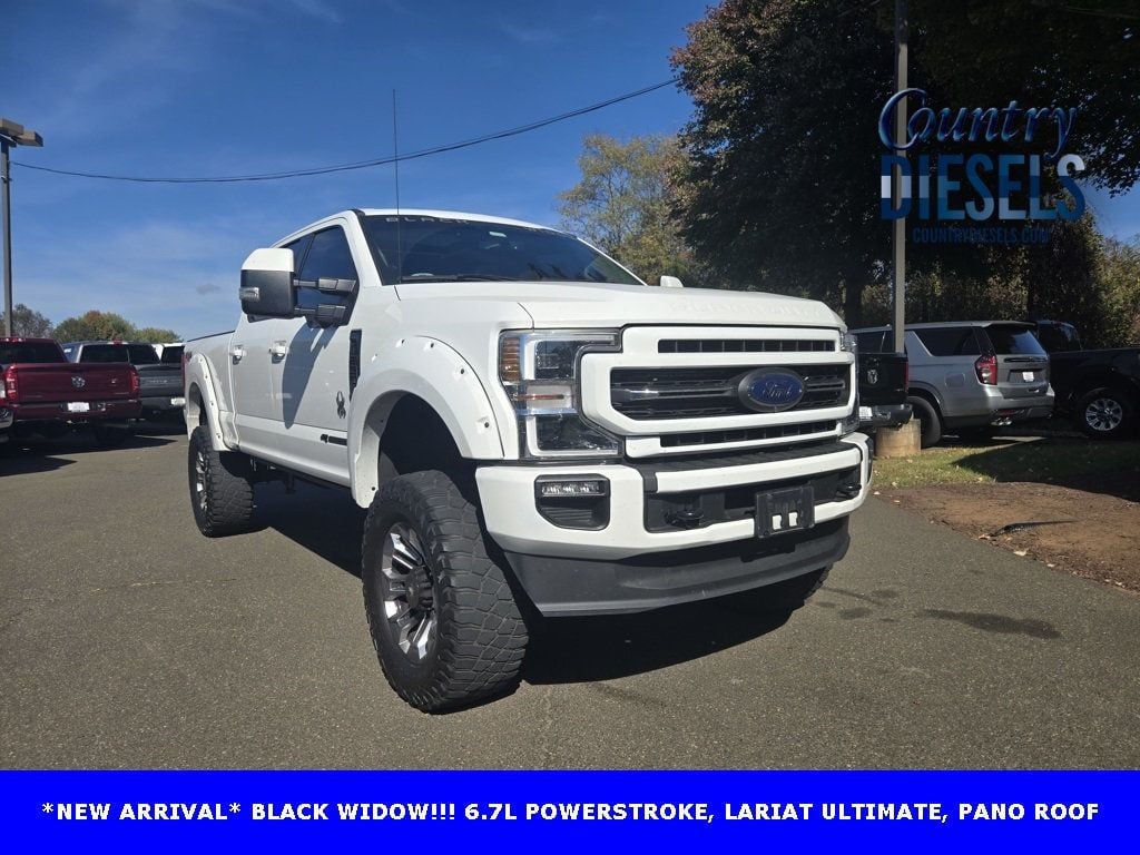 2021 Ford Super Duty F-250 SRW Lariat Ultimate Lifted *BLACK WIDOW* FX4 - 22650636 - 0