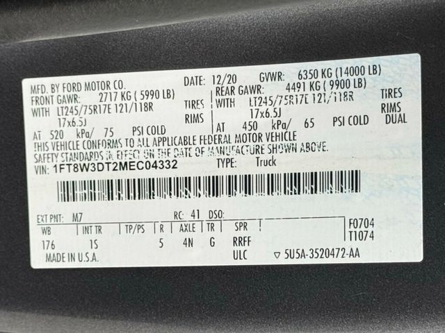 2021 Ford Super Duty F-350 DRW XL 4WD Crew Cab 8' Box - 23010143 - 42