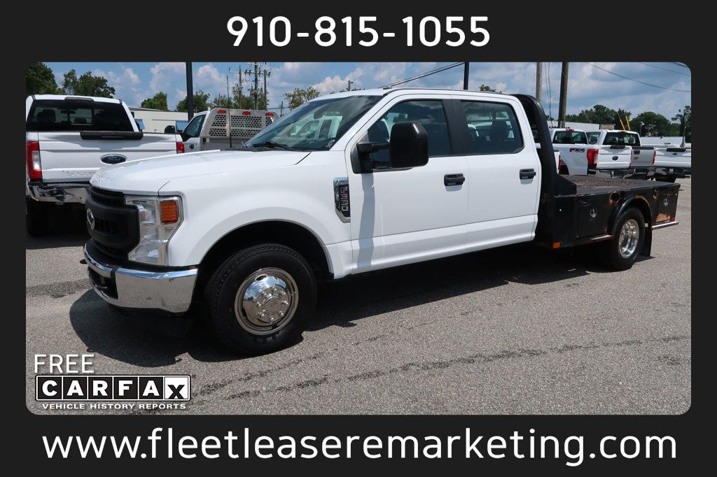 2021 Ford Super Duty F-350 DRW Cab-Chassis F350S/D  2WD Crew Cab 10' Flatbed DRW GAS - 22556202 - 0