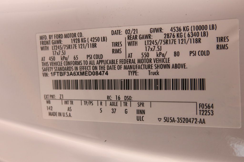 2021 Ford Super Duty F-350 SRW XL 2WD Reg Cab 8' Box - 22941686 - 35