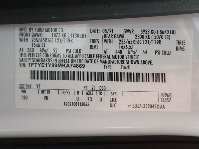 2021 Ford Transit Cargo Van Base - 23023036 - 37