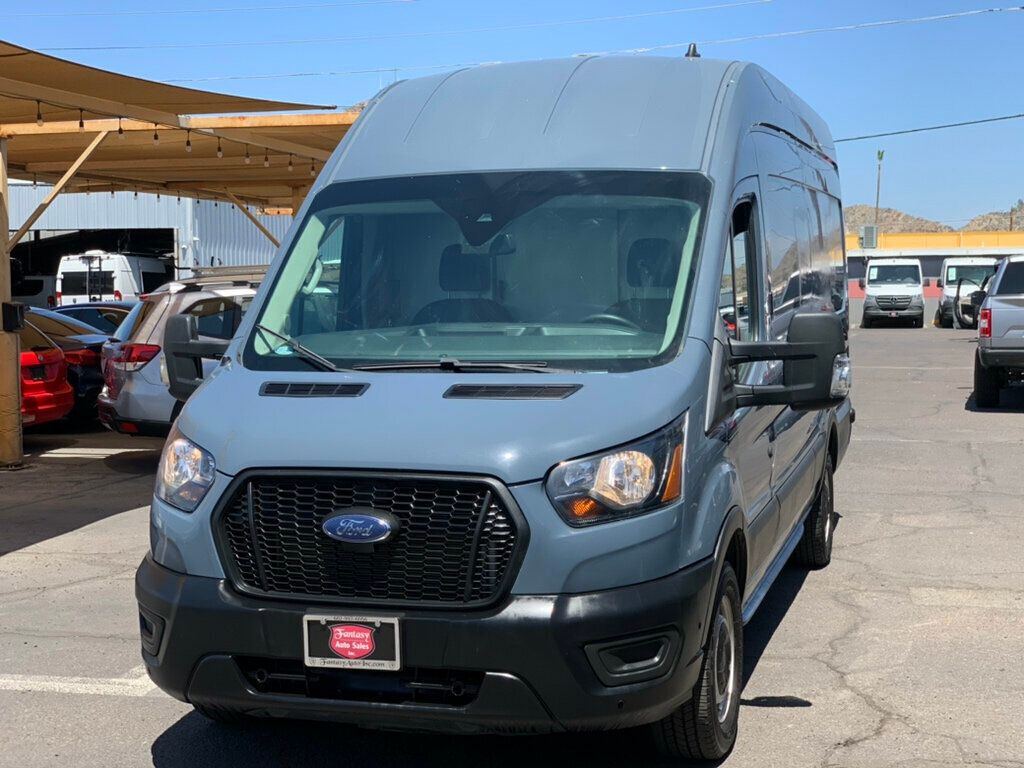 2021 Ford Transit Cargo Van T-250 148" EL Hi Rf 9070 GVWR RWD 1-Owner - 23016580 - 24