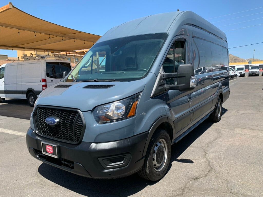 2021 Ford Transit Cargo Van T-250 148" EL Hi Rf 9070 GVWR RWD 1-Owner - 23016580 - 25