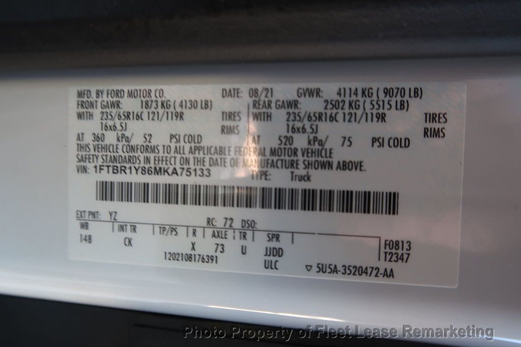 2021 Ford Transit Cargo Van T250 Transit Low Roof 148" Cargo Van - 22986875 - 13