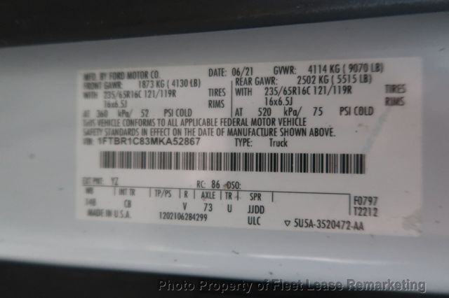 2021 Ford Transit Cargo Van Transit 250 Medium Roof 148" Ladder Rack - 22994121 - 13