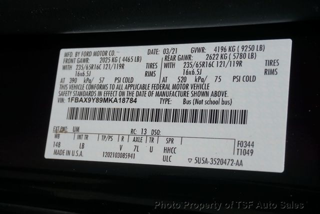 2021 Ford Transit Passenger Wagon T-350 148" Low Roof XLT AWD - 23033212 - 28