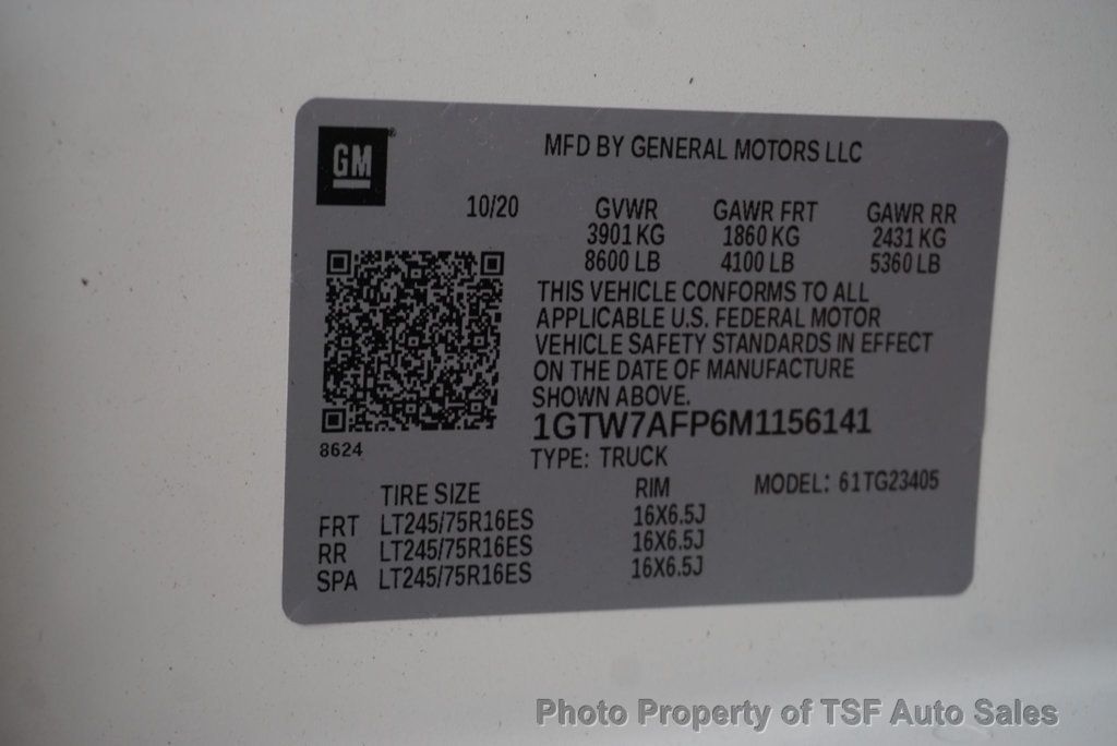 2021 GMC Savana Cargo Van RWD 2500 135" REAR CAMERA APPLE/ANDROID CARPLAY VERY CLEAN VAN  - 22828177 - 35