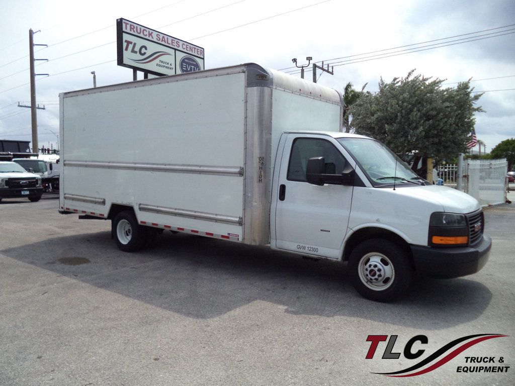 2021 GMC Savana G3500 w/ 16ft Box Truck Dry Cargo Truck & Aluminum Ramp - 23038231 | Video 1