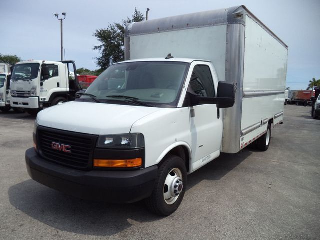 2021 GMC Savana G3500 w/ 16ft Box Truck Dry Cargo Truck & Aluminum Ramp - 23038231 - 1