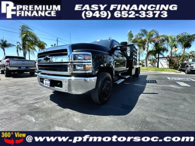 2021 GMC Silverado Medium Duty GM515 5500 CREW CAB DIESEL FLAT BED 16" LONG BACK UP CAM - 22554470 - 0