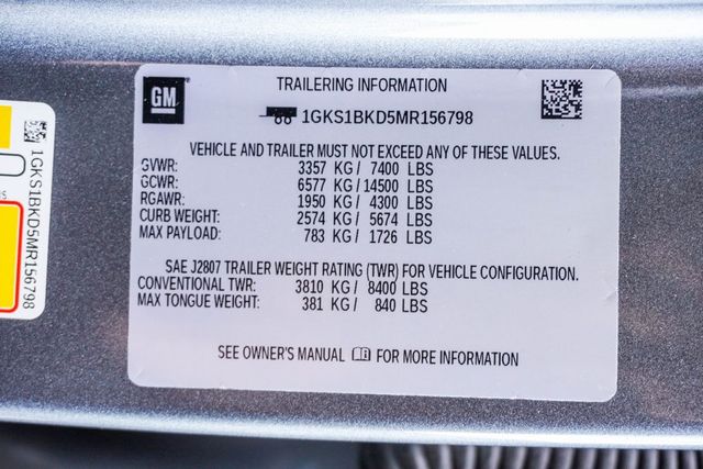 2021 GMC Yukon 2WD 4dr SLT - 22951939 - 35