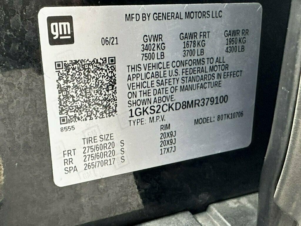 2021 GMC Yukon 4WD 4dr AT4 - 22928278 - 45