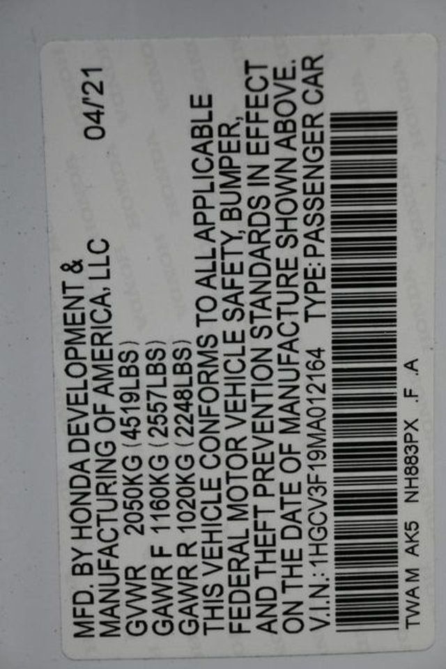 2021 Honda Accord Hybrid Sedan - 23010616 - 8