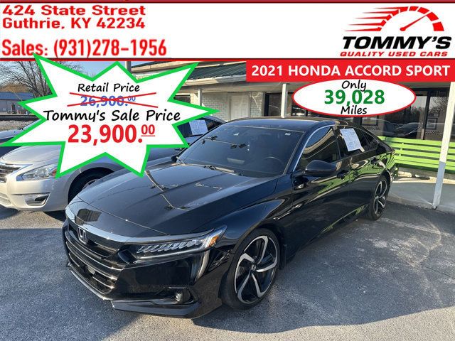 2021 Honda Accord Sedan Sport 1.5T CVT - 22024879 - 0