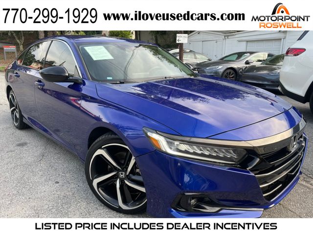 2021 Honda Accord Sedan Sport SE 1.5T CVT - 21508868 - 0