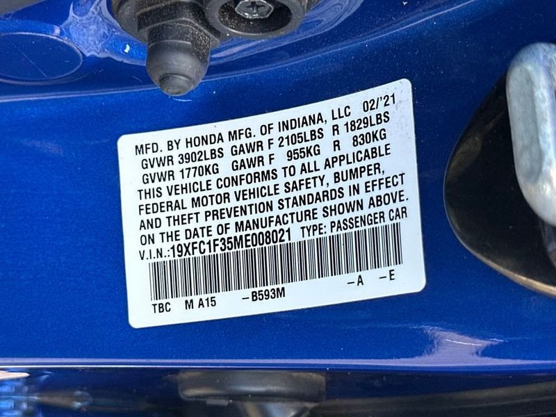 2021 Honda Civic Sedan EX CVT - 22931091 - 21
