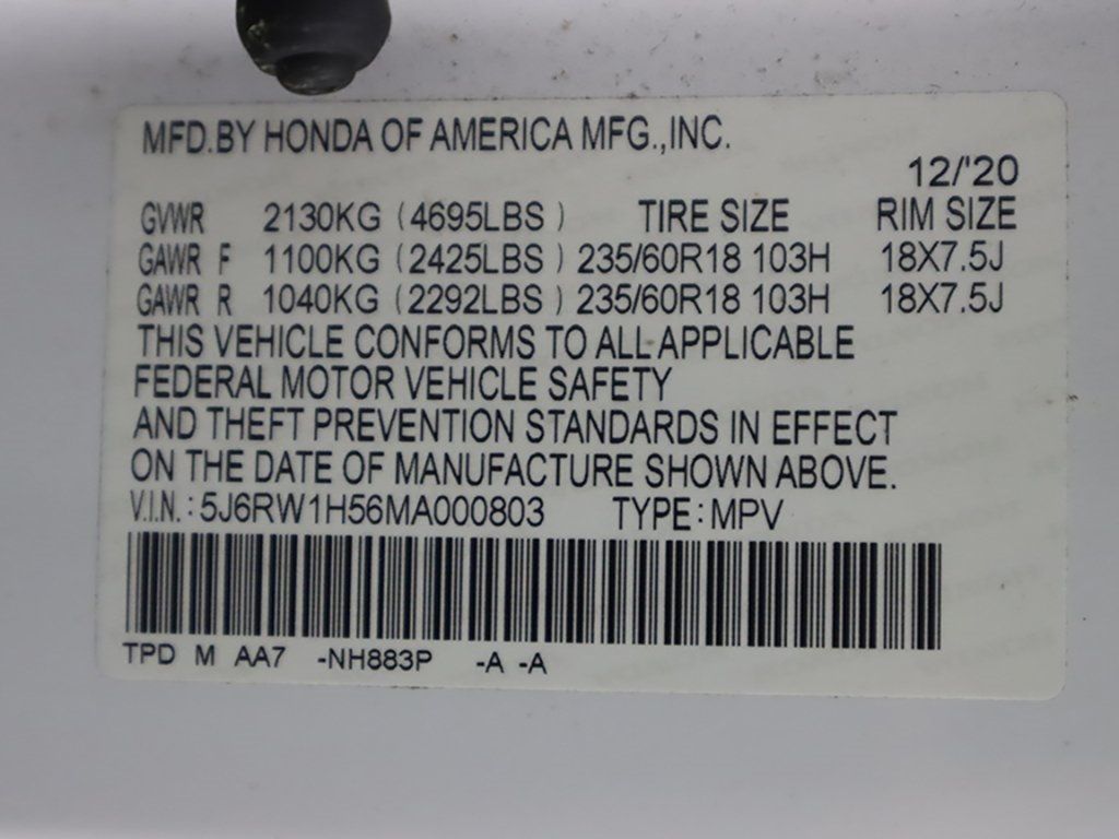 2021 Honda CR-V EX 2WD - 22598841 - 43