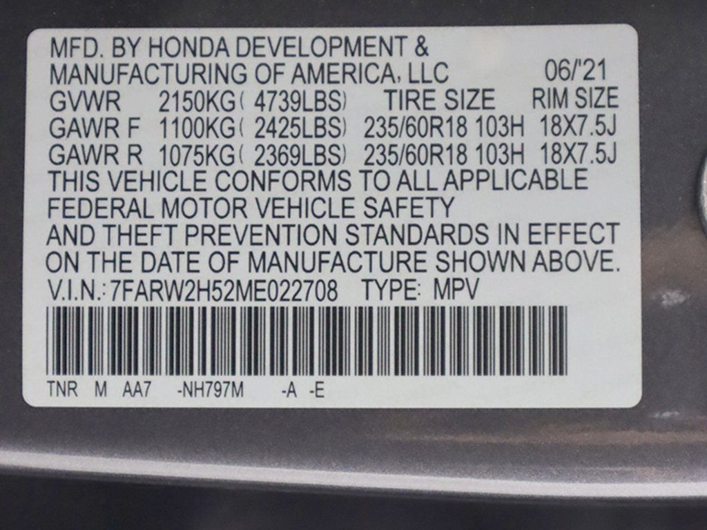 2021 Honda CR-V EX AWD - 22593470 - 49