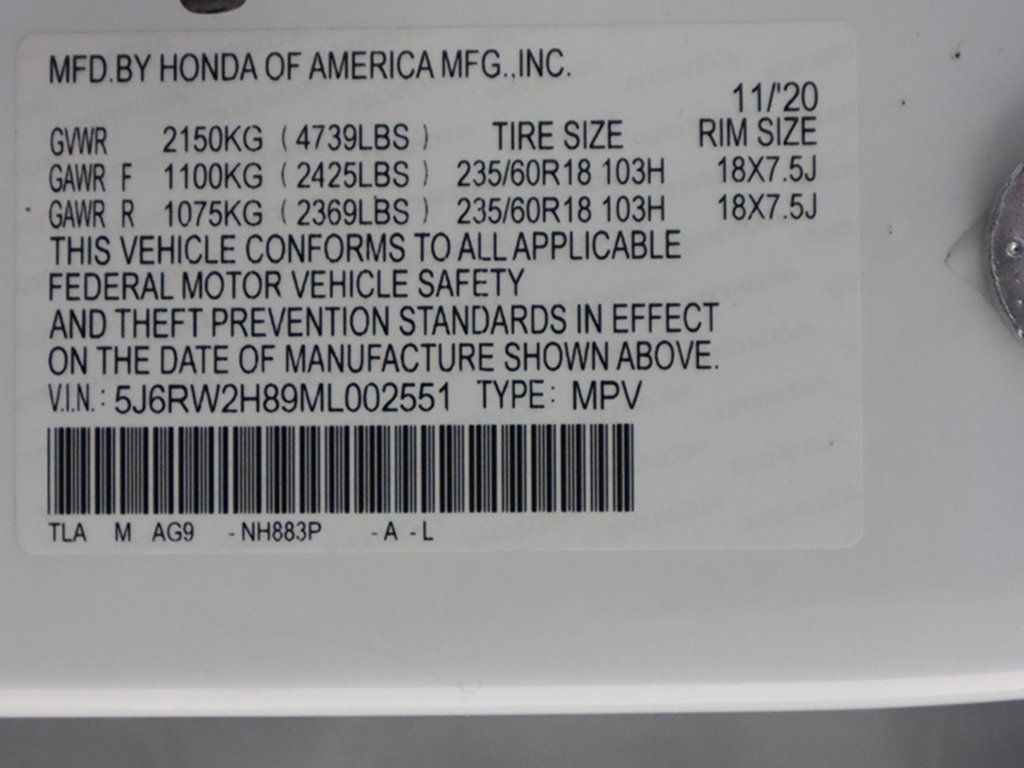 2021 Honda CR-V EX-L AWD - 22640395 - 53