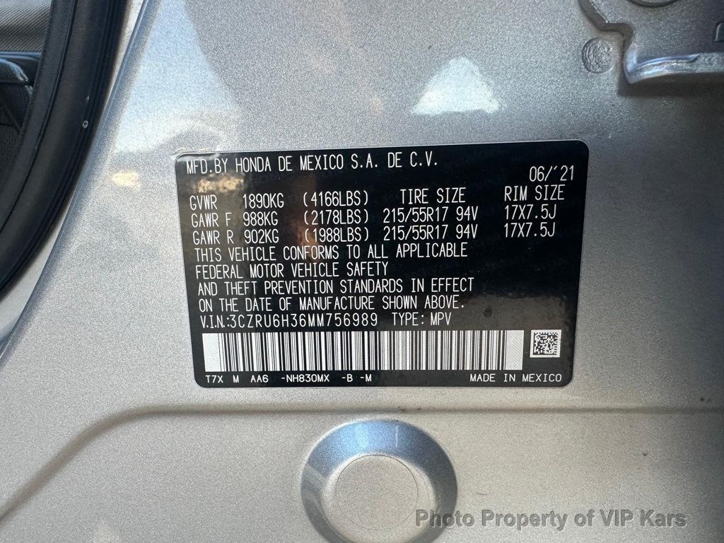 2021 Honda HR-V LX AWD CVT - 22952696 - 16