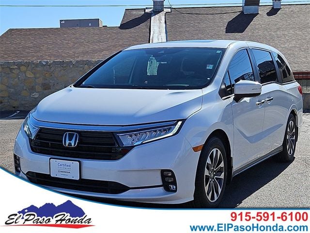 Used 2021 Honda Odyssey EX-L with VIN 5FNRL6H76MB002362 for sale in El Paso, TX