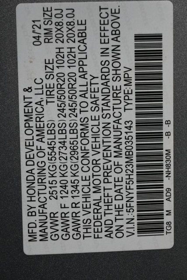 2021 Honda Pilot Special Edition 2WD - 22992090 - 3