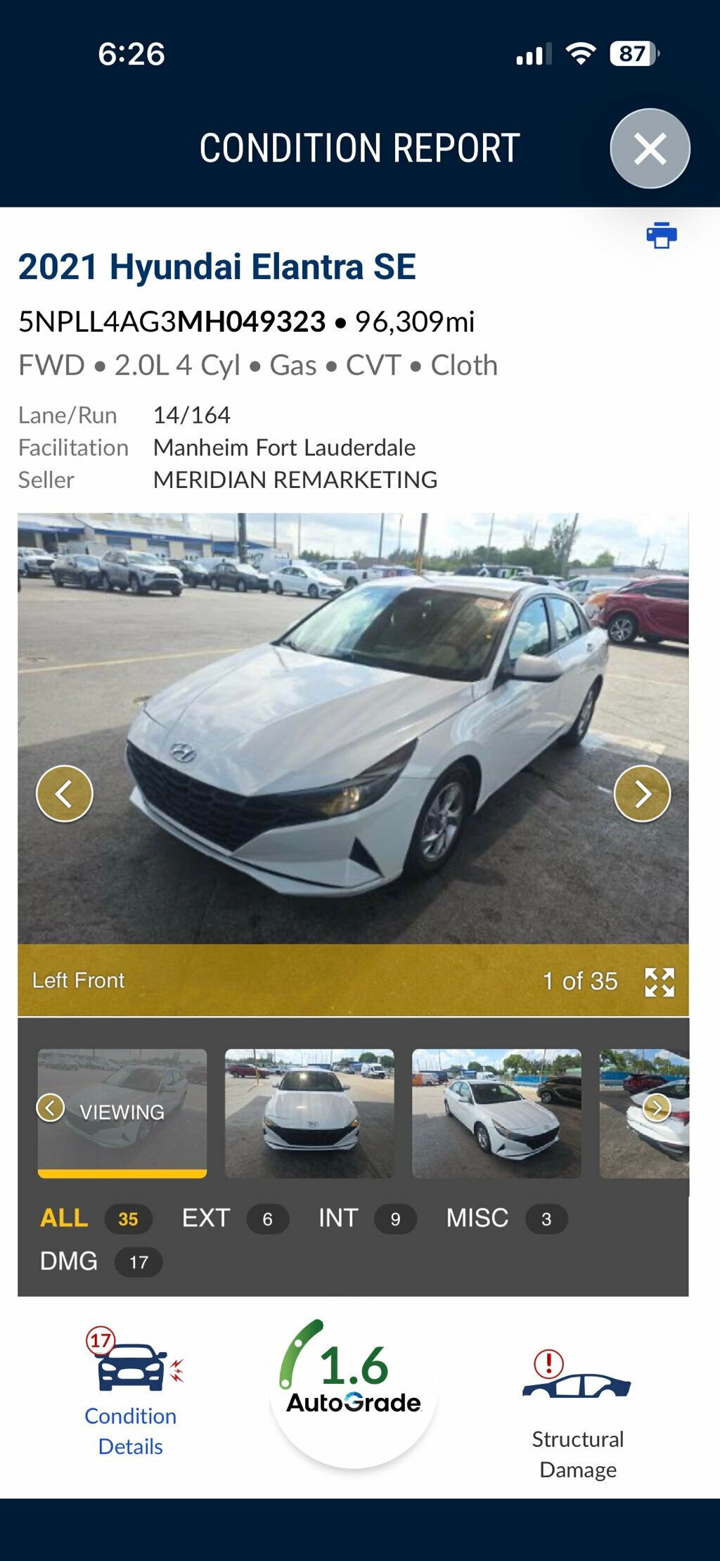 2021 Hyundai Elantra  - 23044797 | Video 1
